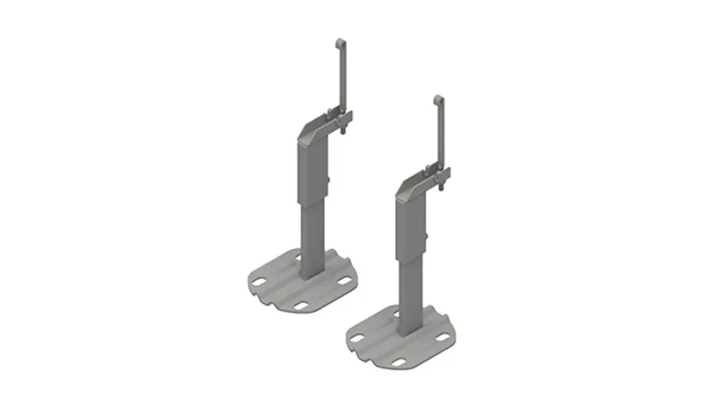 Kermi Unterstützungskonsolen-Set für senkrechte Flachheizkörper Typ 20-22, ZB04760001